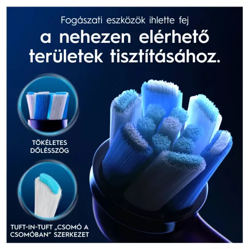 Oral-B 10PO010457 Series Ultimate Clean fogkefefej, fekete 4db.