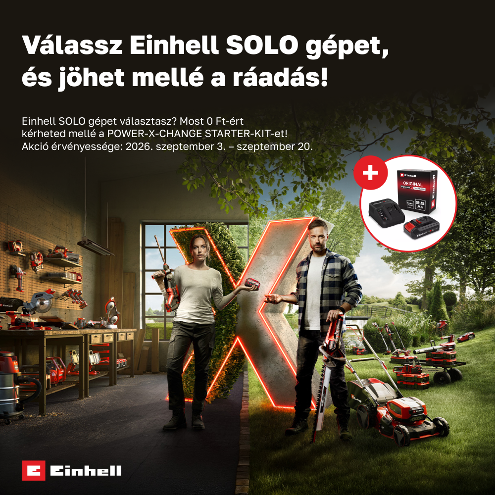 Einhell SOLO gép ráadás POWER-X-CHANGE STARTER-KIT-tel